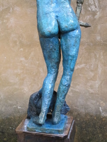 Sculpture titled "DAVID ET GOLIATH" by Michel Moskovtchenko, Original Artwork, Metals