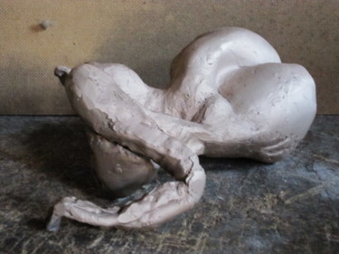 Sculpture titled "FEMME GUEPE BRONZE…" by Michel Moskovtchenko, Original Artwork, Metals