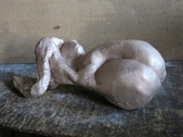 Sculpture intitulée "FEMME GUEPE BRONZE…" par Michel Moskovtchenko, Œuvre d'art originale, Métaux
