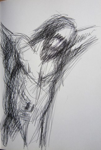 Drawing titled "1997 CRUCIFIXION" by Michel Moskovtchenko, Original Artwork, Other