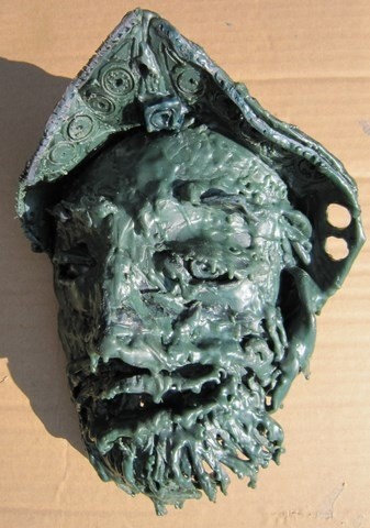 Sculpture titled "TETE DE GOLIATH II…" by Michel Moskovtchenko, Original Artwork, Other