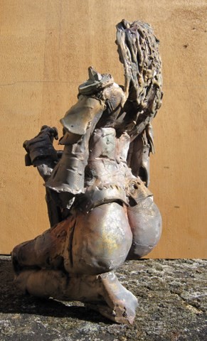 Sculpture intitulée "LA  JEANNE" par Michel Moskovtchenko, Œuvre d'art originale, Métaux
