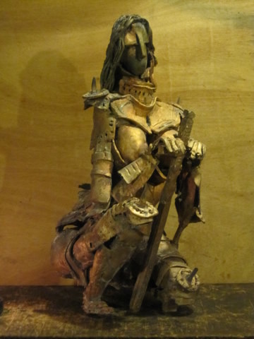Sculpture titled "JEANNE  LA PUCELLE…" by Michel Moskovtchenko, Original Artwork, Metals