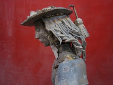 Sculpture titled "DAVID L'ENFANT SOLD…" by Michel Moskovtchenko, Original Artwork, Metals