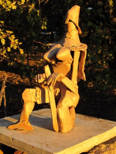 Sculpture intitulée "JEANNE D'ARC EN ARM…" par Michel Moskovtchenko, Œuvre d'art originale, Métaux