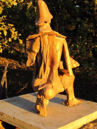 Sculpture titled "JEANNE D'ARC EN ARM…" by Michel Moskovtchenko, Original Artwork, Metals