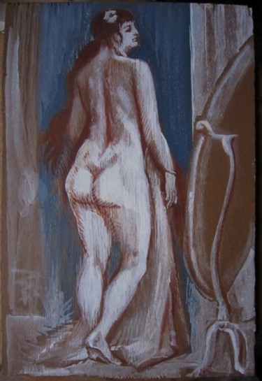 Peinture intitulée "2007 HOMMAGE A FELI…" par Michel Moskovtchenko, Œuvre d'art originale, Huile