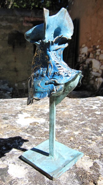 Sculpture intitulée "NOUVELLE FEMME AU C…" par Michel Moskovtchenko, Œuvre d'art originale, Métaux