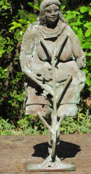 Sculpture intitulée "2004 PLEUREUSE" par Michel Moskovtchenko, Œuvre d'art originale, Métaux