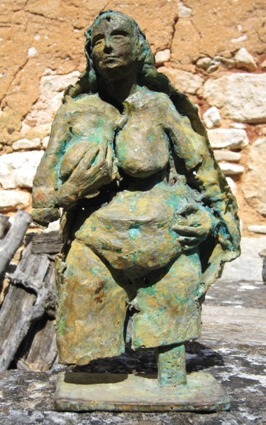 Sculpture intitulée "1991 PLEUREUSE I" par Michel Moskovtchenko, Œuvre d'art originale, Métaux