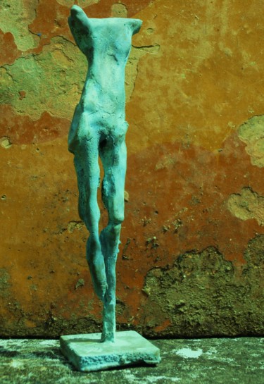 Sculpture intitulée "HOMMAGE A DONATELLO" par Michel Moskovtchenko, Œuvre d'art originale, Métaux