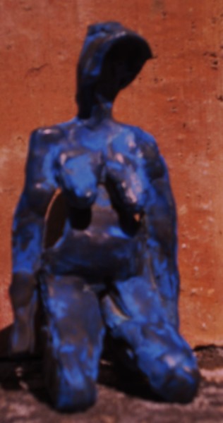 Sculpture intitulée "FEMME AGENOUILLEE" par Michel Moskovtchenko, Œuvre d'art originale, Métaux