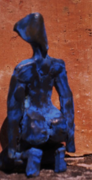 Sculpture intitulée "FEMME AGENOUILLEE" par Michel Moskovtchenko, Œuvre d'art originale, Métaux