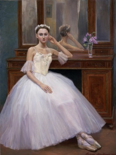 Pintura intitulada "Балерина" por Philipp Moskvitin, Obras de arte originais, Óleo