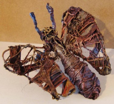 Sculpture intitulée "papillon 1" par Laurence Motot, Œuvre d'art originale