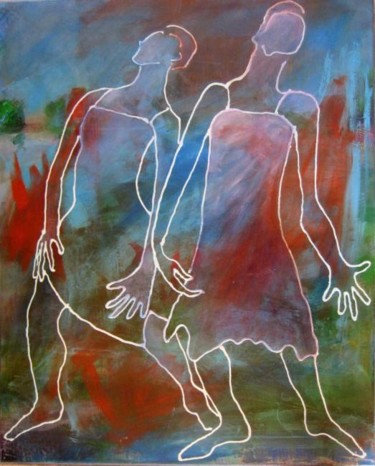 Malerei mit dem Titel "danseuses 1" von Laurence Motot, Original-Kunstwerk