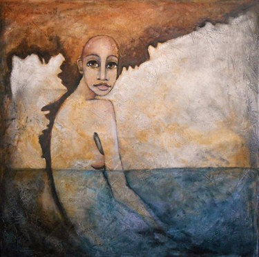 Painting titled "In the sea" by Motyjel, Original Artwork, Acrylic