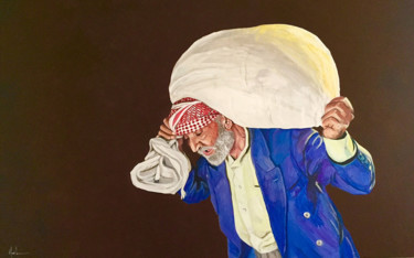 Painting titled "Printemps Arabes" by Moubine, Original Artwork, Acrylic