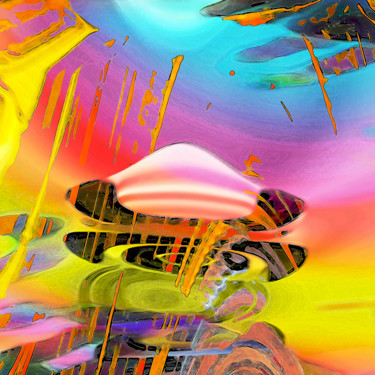 Digitale Kunst mit dem Titel "Dôme.jpg" von Pascal Moulin, Original-Kunstwerk, 2D digitale Arbeit