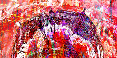 Digital Arts titled "3/Bordeaux Place de…" by Pascal Moulin, Original Artwork, 2D Digital Work