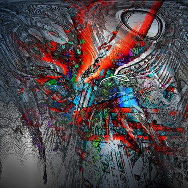 Artes digitais intitulada "Destruction passive…" por Pascal Moulin, Obras de arte originais, Trabalho Digital 2D