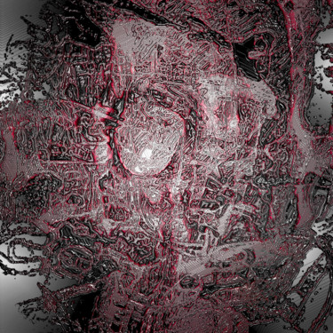 Artes digitais intitulada "Exor six red.jpg" por Pascal Moulin, Obras de arte originais, Trabalho Digital 2D