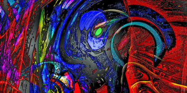 Arte digital titulada "Green eye.jpg" por Pascal Moulin, Obra de arte original, Trabajo Digital 2D