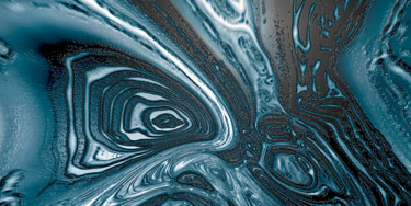 Arts numériques intitulée "Blue ice storm.jpg" par Pascal Moulin, Œuvre d'art originale, Travail numérique 2D