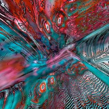 Digital Arts titled "Flux rouge.jpg" by Pascal Moulin, Original Artwork, 2D Digital Work