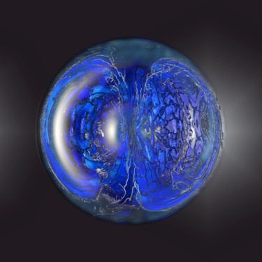 Digital Arts titled "Abstract Planet 65" by Pascal Moulin, Original Artwork, 2D Digital Work