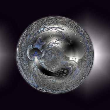 Digital Arts titled "Abstract Planet 81" by Pascal Moulin, Original Artwork, 2D Digital Work