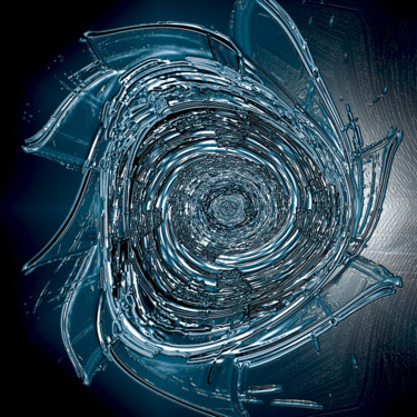 Arts numériques intitulée "Atomic Whormhole" par Pascal Moulin, Œuvre d'art originale, Travail numérique 2D