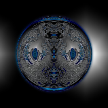 Arts numériques intitulée "Abstract Planet 168" par Pascal Moulin, Œuvre d'art originale, Travail numérique 2D