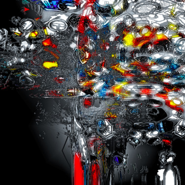 Arte digital titulada "Abstract Artefact 44" por Pascal Moulin, Obra de arte original, Trabajo Digital 2D