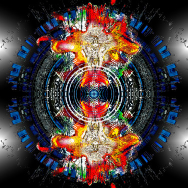 Arts numériques intitulée "Phoenix resurrectio…" par Pascal Moulin, Œuvre d'art originale, Travail numérique 2D