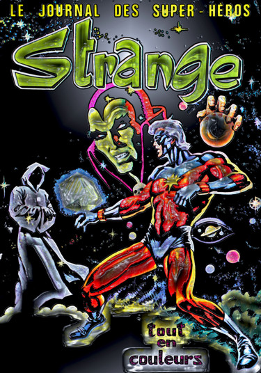 Arts numériques intitulée "Strange 73 revisité…" par Pascal Moulin, Œuvre d'art originale, Travail numérique 2D