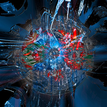 Digital Arts titled "Eye in space" by Pascal Moulin, Original Artwork, 2D Digital Work