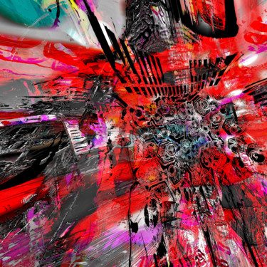 Цифровое искусство под названием "Featherweight Explo…" - Pascal Moulin, Подлинное произведение искусства, 2D Цифровая Работа