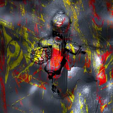 Arts numériques intitulée "Pompe Rien 1" par Pascal Moulin, Œuvre d'art originale, Travail numérique 2D