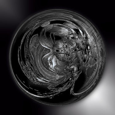 Arts numériques intitulée "Abstract planet 336" par Pascal Moulin, Œuvre d'art originale, Travail numérique 2D