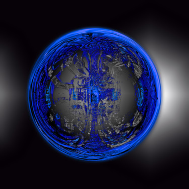 Arts numériques intitulée "Abstract planet 337" par Pascal Moulin, Œuvre d'art originale, Travail numérique 2D