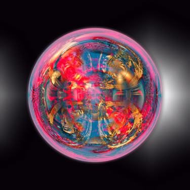 Arts numériques intitulée "Abstract planet 342" par Pascal Moulin, Œuvre d'art originale, Travail numérique 2D