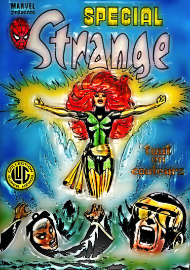 Arts numériques intitulée "Special Strange 12…" par Pascal Moulin, Œuvre d'art originale, Travail numérique 2D