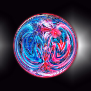 Arts numériques intitulée "Abstract planet 365" par Pascal Moulin, Œuvre d'art originale, Travail numérique 2D