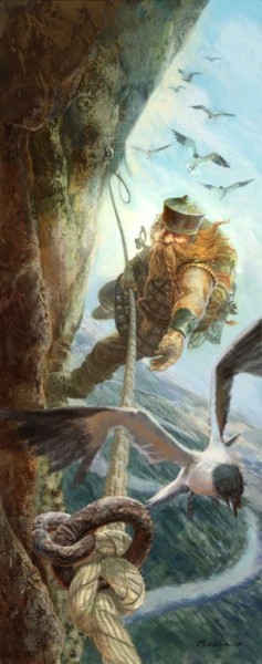 Peinture intitulée "Dwarf for Wizard of…" par Régis Moulun, Œuvre d'art originale