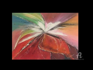 Peinture intitulée "" Papillon "" par Mounia Loukriss, Œuvre d'art originale, Acrylique