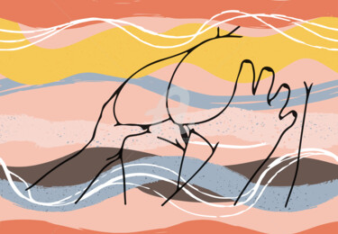 Digitale Kunst mit dem Titel "The Waves Of Sex, E…" von Mounir Khalfouf, Original-Kunstwerk, 2D digitale Arbeit