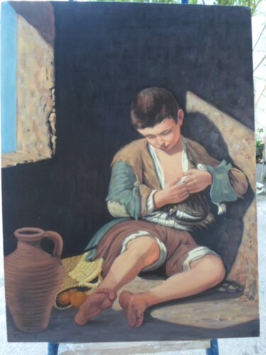 Peinture intitulée "jeune povre dp muri…" par Mourado, Œuvre d'art originale