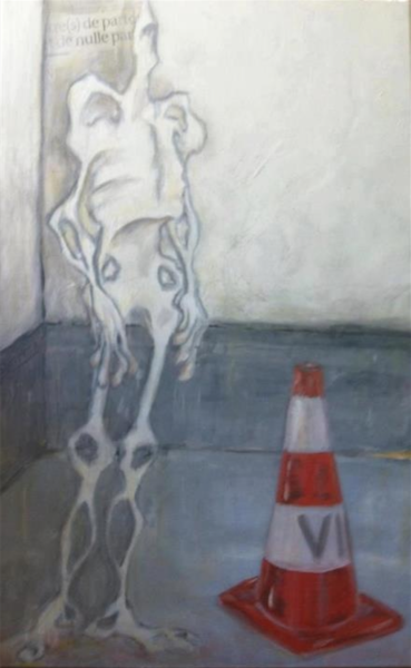 Peinture intitulée "Le ventouseur" par Moussa Dazi, Œuvre d'art originale, Acrylique