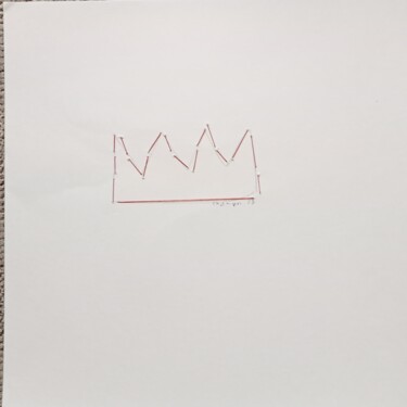 Dessin intitulée "Ligne roi" par Jean Champon, Œuvre d'art originale, Graphite